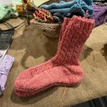 Handgestrickte Socken für große Füße   Plastikfrei
